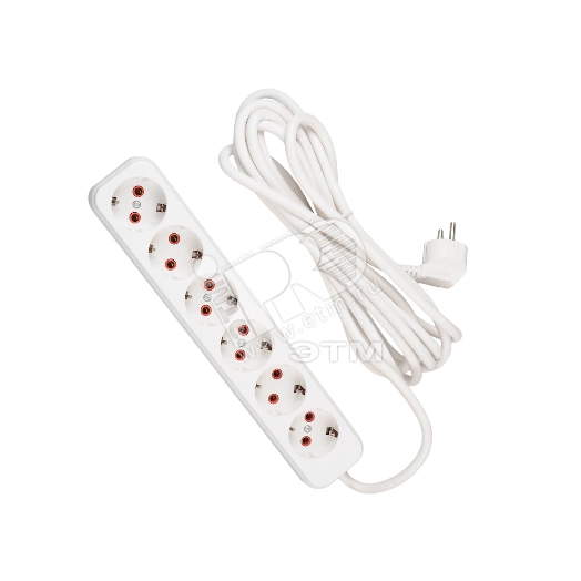 Удлинитель 6х5м с заземлением