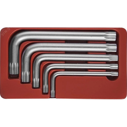 Набор ключей торцевых SPLINE М5-М12, 5 предметов