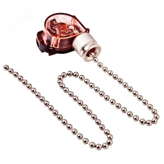 Выключатель для настенного светильника с цепочкой 270 мм «Silver» REXANT