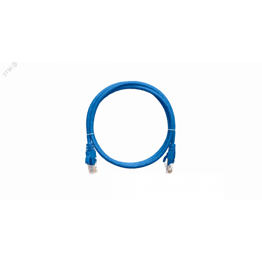 Патч-корд U/UTP 4 пары Cat 5e 2хRJ45/8P8C T568B 7х0205мм LSZH синий 015м