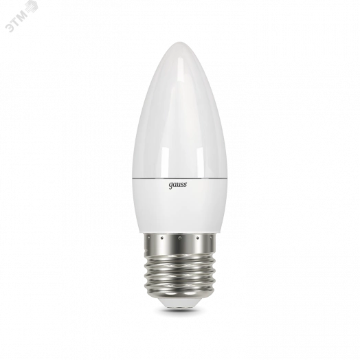 Лампа светодиодная LED 6.5 Вт 550 Лм 6500К холодная E27 Свеча Black Gauss
