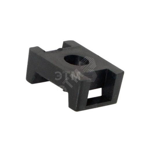 Площадка для крепления стяжки ПС-2 22x16 мм       черная упаковка 100 шт