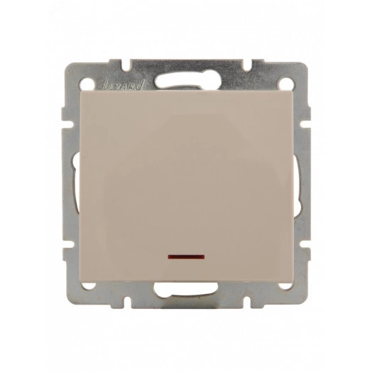 Выключатель RAIN с подсветкой крем механизм