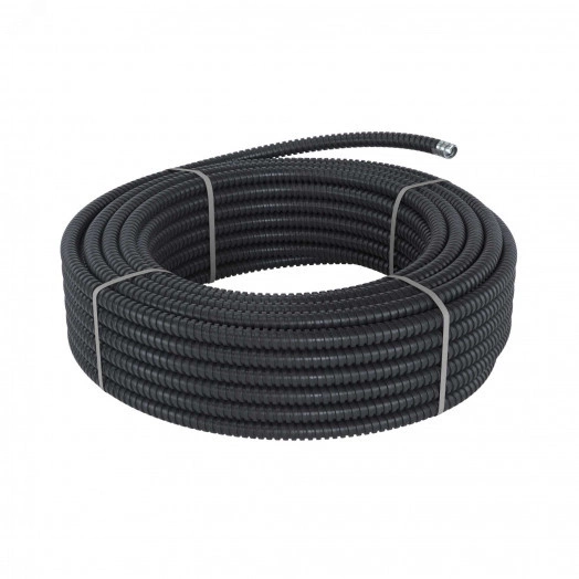 Металлорукав в герметичной PU изоляции DN 12мм, Dвн 12,0 мм, Dнар 15,0мм, 50м