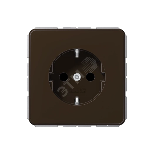 Розетка штепсельная SCHUKO 16A 250V коричневая