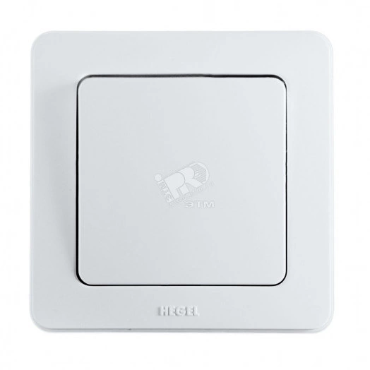 Переключатель одноклавишный скрытый белый 10А