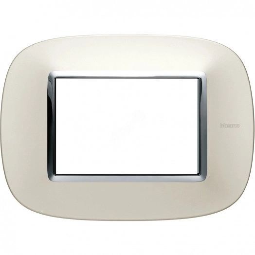 Axolute Рамка эллипс 3 модуля серебро