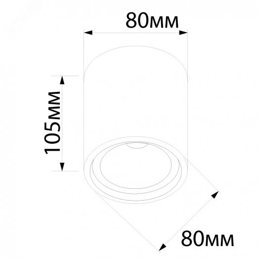 Светильник светодиодный ДПО-10w 4000К 900Лм белый с хром кольцом