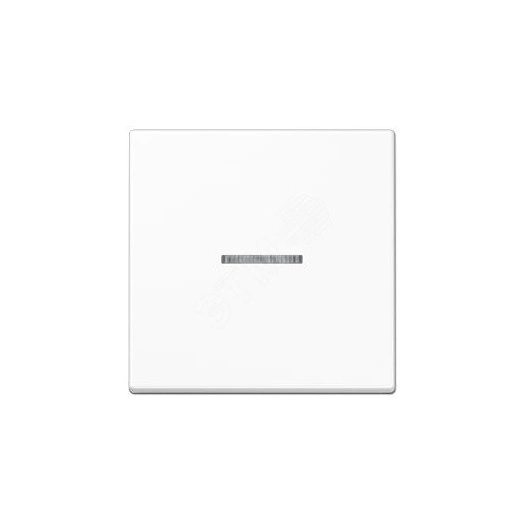 Клавиша 1-я для выключателей и кнопок  с окошком для подсветки. Серия A500  Материал- дуропласт  Цвет- белый