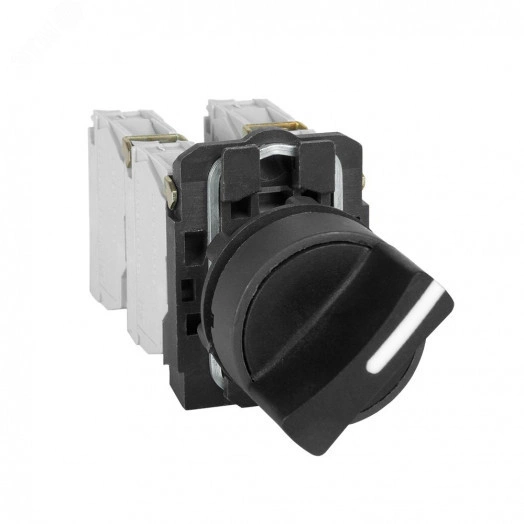 Переключатель КПЕ1531Р-черный-3но+1нз-ручка-фикс-2поз-IP54-КЭАЗ