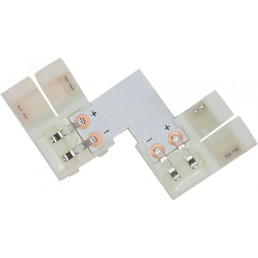 Комплект L коннекторов с соединителем для светодиодной ленты (3528/8мм)