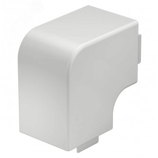 Крышка плоского угла кабельного канала WDK 60x60 мм (ПВХ, белый)