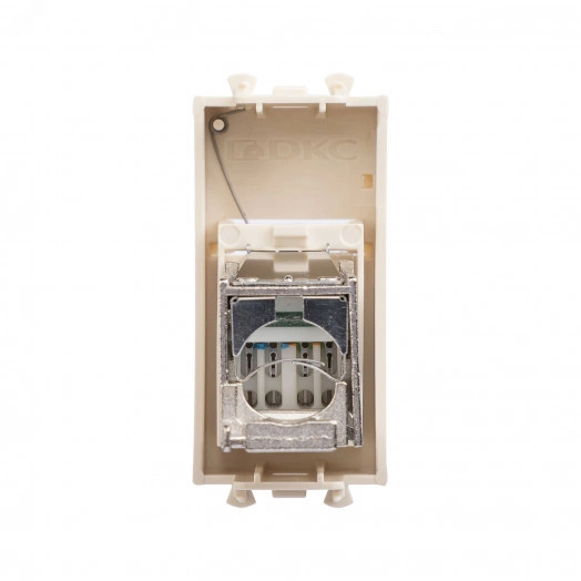 Компьютерная розетка ''Ванильная дымка'' ''Avanti'' RJ-45 модульная, кат. 6 экран, 1 мод
