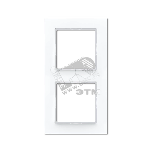 Рамка 2-я для горизонтальной/вертикальной установки  Серия- ACreation  Материал- дуропласт  Цвет- белый