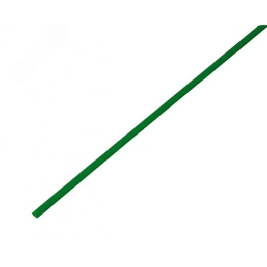 Термоусаживаемая трубка 3,0 1,5 мм, зеленая, упаковка 50 шт. по 1 м