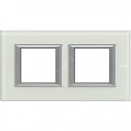 Axolute Рамка 2х2 поста 71мм горизонтальная Whice