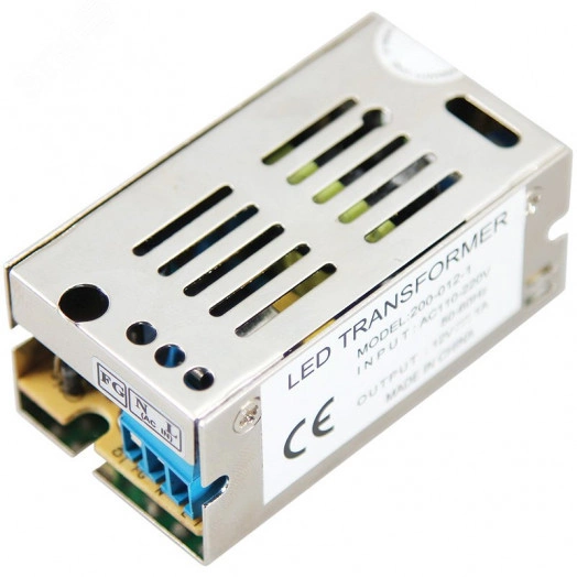 Источник питания 220 V AC/12 V DC 1 A 12 W с разъемами под винт, без влагозащиты (IP23)