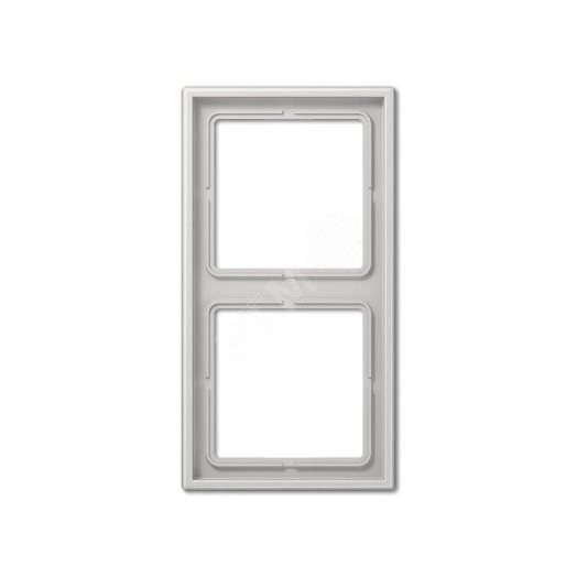 Рамка 2-я для горизонтальной/вертикальной установки  Серия- LS990  Материал- дуропласт  Цвет- светло-серый