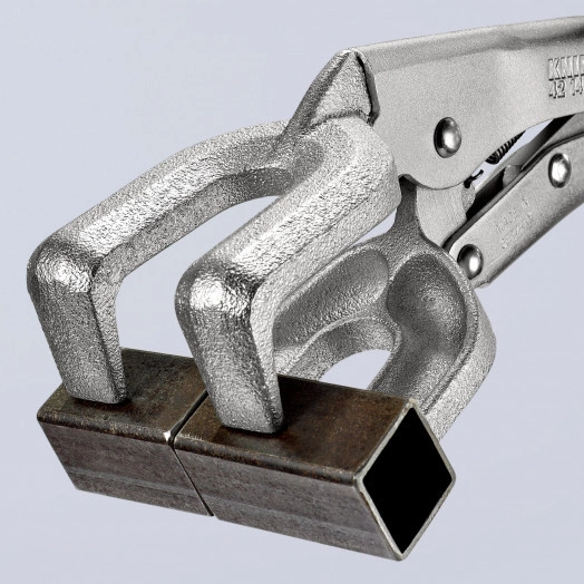 Зажим сварочный для плоских заготовок размеры под круг 30-65 мм под квадрат 50 мм L-280 мм оцинкованный KN-4214280