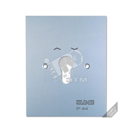 Металлическая крышка 125?100 мм без символов  алюминий