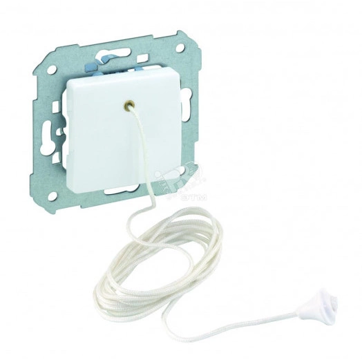 Кнопка со шнуром, 10А 230В, S27, белый