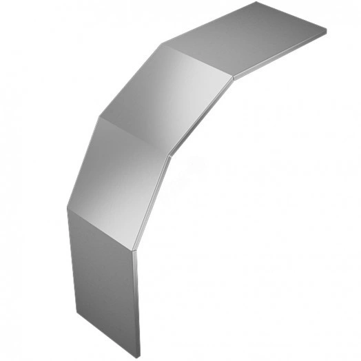Крышка лестничного верт. внеш. угла 90 гр. 100 мм HD