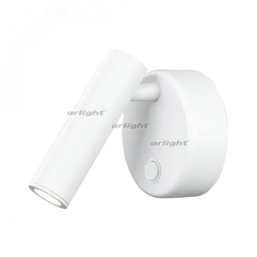 Светильник SP-BED-R90-3W Warm3000 (WH, 20 deg, 230V) (ARL, IP20 Металл, 3 года)