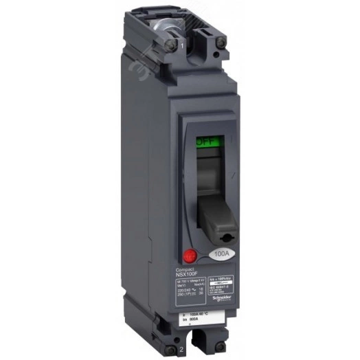 Выключатель автоматический однополюсный NSX100F 40A AC/DC