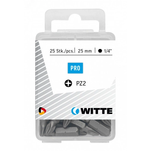 Бита PZ1 х 25 мм 1/4'' C6.3 Industrial пластик.уп. 25 шт