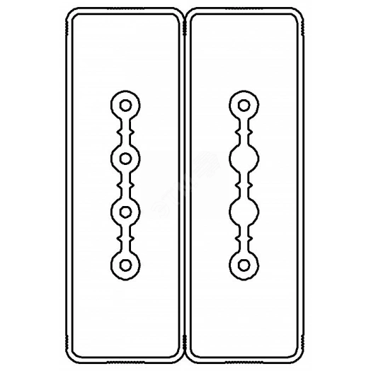 Секция прямая шинопровод 2+2 точек отвода L=3000мм Cu 4P+2P40A