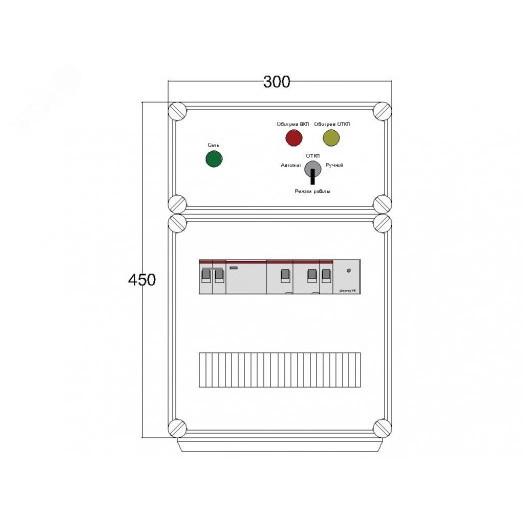 Щит управления электрообогревом DEVIbox HS 2x3400 D330 (в комплекте с терморегулятором и датчиком температуры)