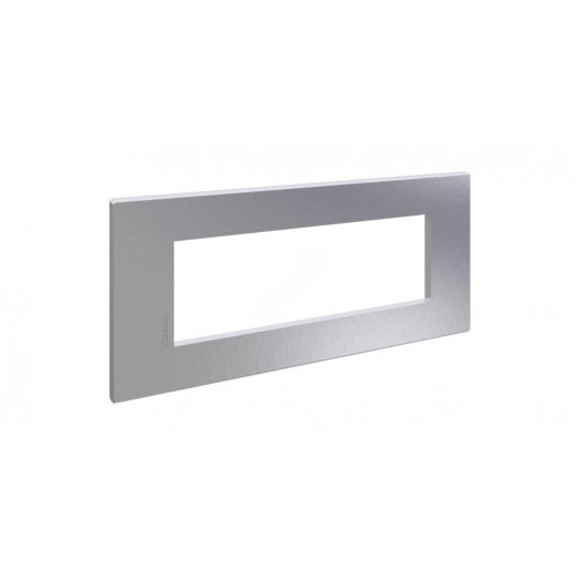 Axolute. Рамка Air, итальянский стандарт 6 мод. Цвет ''Матовый хром''