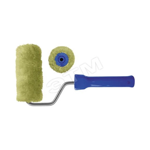 Валик полиакриловый зеленый ''миди'', диаметр 28/52 мм, ворс 12 мм, 100 мм