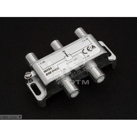 Делитель ТВ на 4 направления WISI