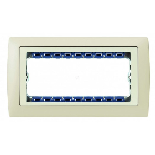 Рамка с суппортом на 8 узких модулей, S82C, сл.кость - сл.кость