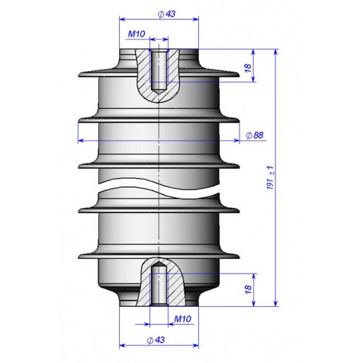 Ограничитель перенапряжений ОПН-П-10/12,6/10/850 УХЛ1