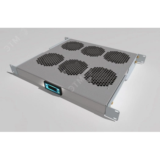 Модуль вентиляторный 19'' 1U, 6 вентиляторов, регул. глубина 390-750 мм с контроллером