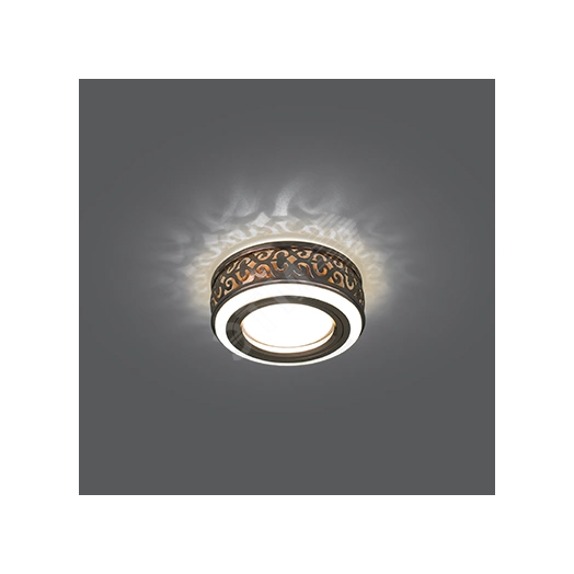 Светильник Backlight BL093 Кругл. Бронза/Белый, Gu5.3, 3W, LED 3000K 1/30