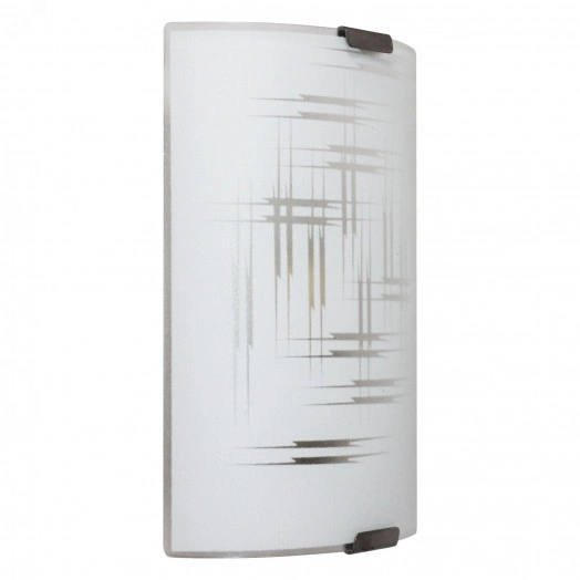 Светильник НББ-21-60 М21 Элегант 150х220 матовый белый/клипсы штамп металлик индивидуальная упаковка