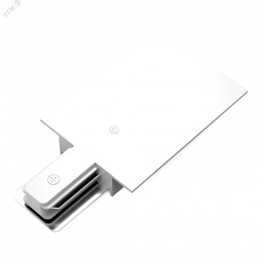 Адаптер питания однофазный для подключения встраиваемых трековых шинопроводов к сети белый Track Gauss