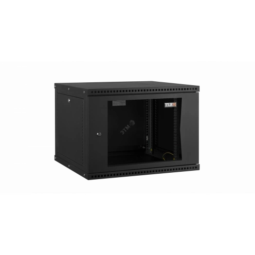 Шкаф наст. разбор TLK 19д 9U стеклянная дверь Ш600хВ436хГ600мм черный