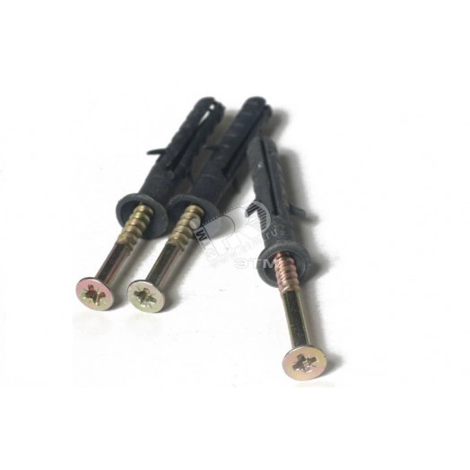 Дюбель-гвоздь 6х80 потайной бортик, полипропилен (30шт)