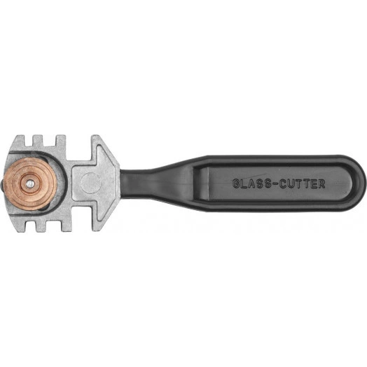 Стеклорез ''ЭКСПЕРТ'' роликовый, 3 режущих элемента, с пластмассовой ручкой