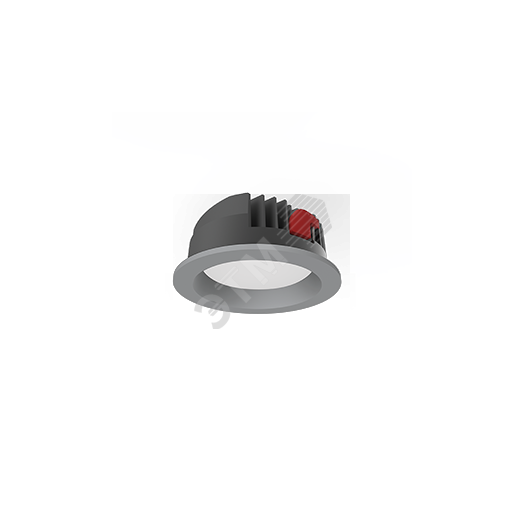 Светильник светодиодный DL-PRO круглый встраиваемый 183*80мм 35W 4000K IP65 диаметр монтажного отверстия 160-175мм серый RAL7045