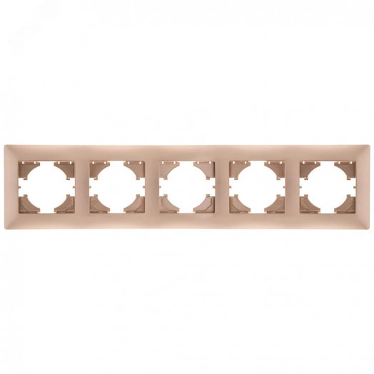 Bravo рамка 5-местная,  шампань