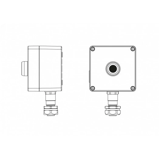 Взрывозащищенный пост управления из алюминияCPE-A-12-(1xP1B(11))-1xKAEPM2MHK-20(C)1Ex d e IIC Т5 Gb / Ex tb IIIC T95°C Db IP66