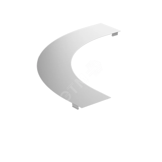 Крышка на Поворот горизонтальный LT 90 град. осн. 200 S=1мм R=600мм оцинк.