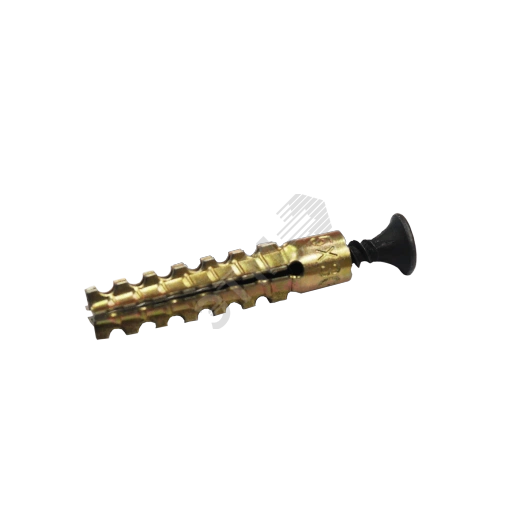 Дюбель металлический 5ммх30мм со стальным саморезом 3,5ммх25мм 100шт