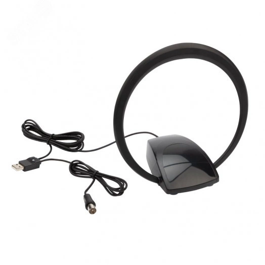 Антенна комнатная Активная с USB питанием д/цифр.телевидения DVB-T2 Ring-51