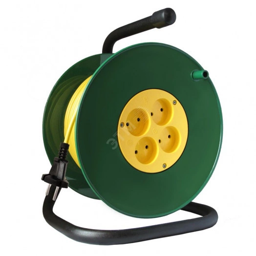 Удлинитель силовой ТМ Союз на катушке 4 гнезда 4000 Вт 20м